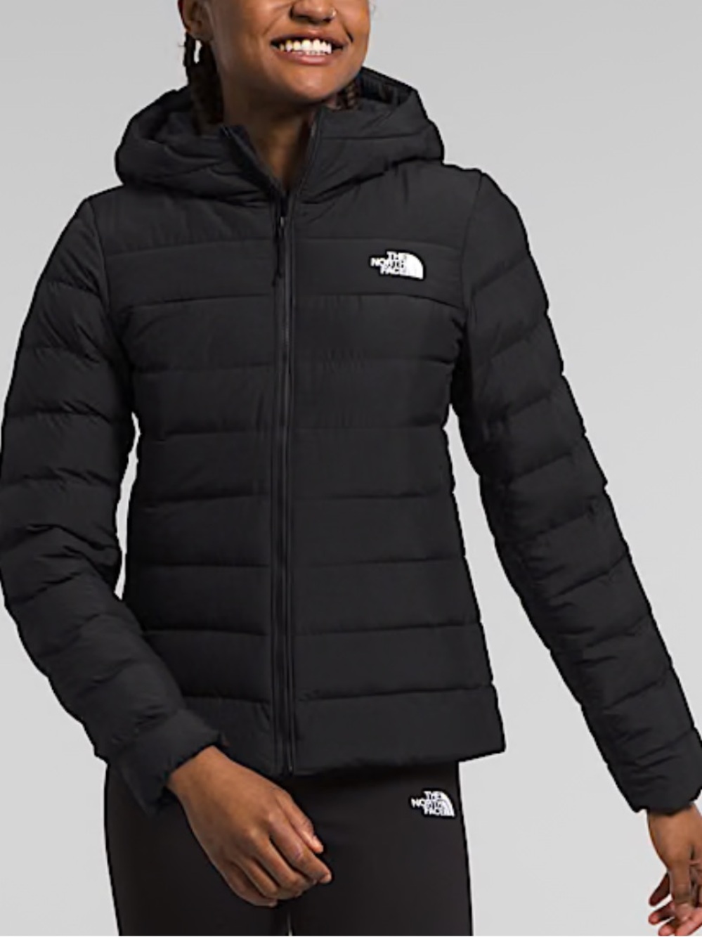 The North Face Women's Black Quilted Hooded Puffer Jacket